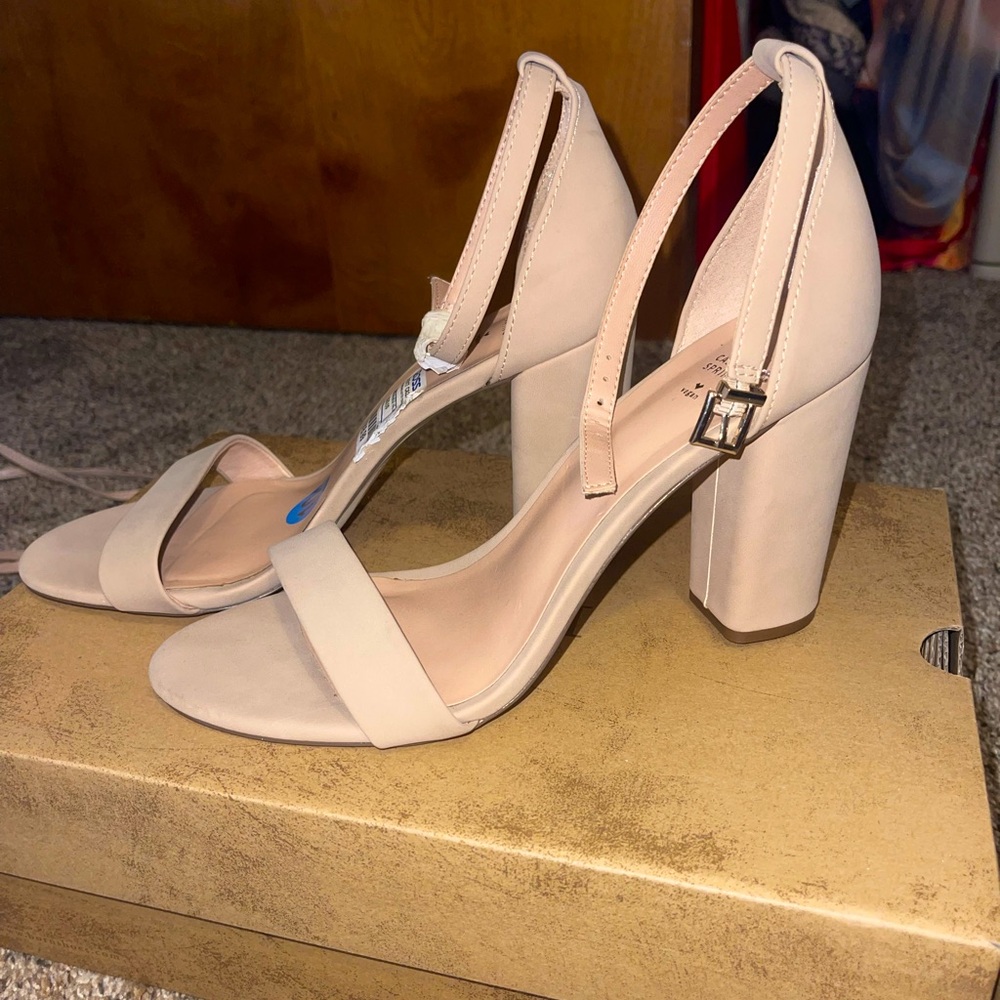 Light Sand, chunky Heels sandals
